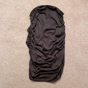 Black scrunched skirt